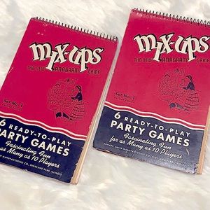 Rare 1940’s-1950’s VTG Mix-ups “The New Anagram Game” 12-Ready 2Play Party Games